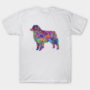 Australian shepherd dog watercolor T-Shirt